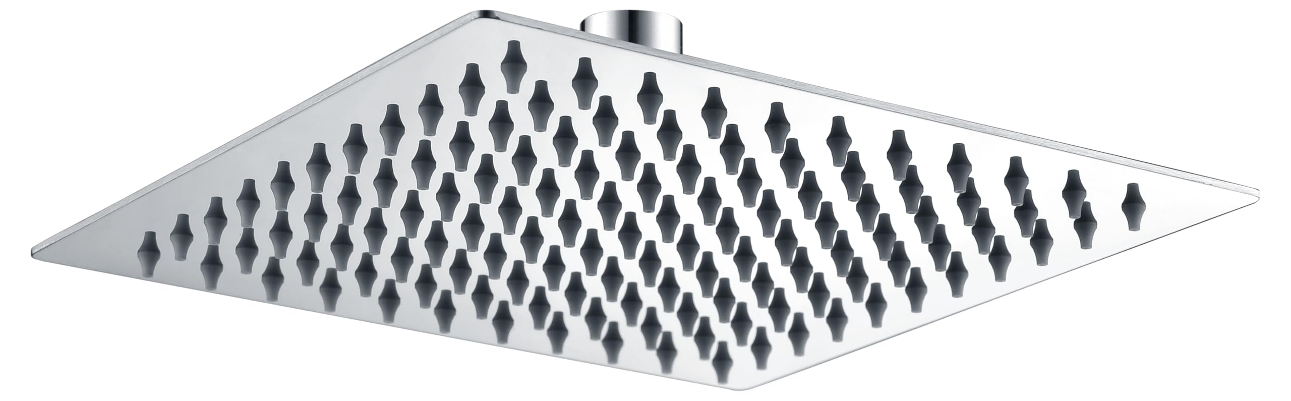 IMEX - Soffione Doccia Effetto Pioggia 30x30cm Cromato | Soffione Quadrato Slim e Anticalcare per Colonna Doccia | Realizzato in Acciaio Inox S.304 | Ricambio Originale IMEX