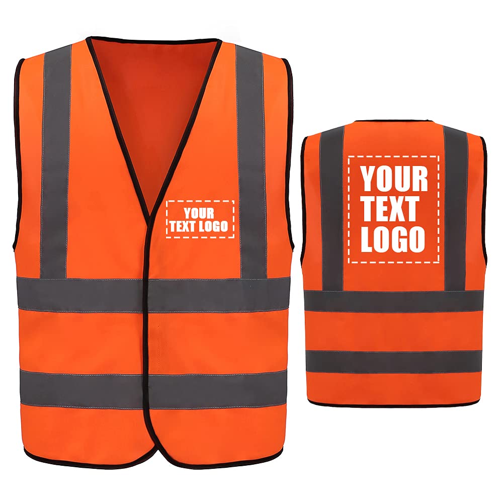 12 Colour personalise custom Logo High Visibility reflective Safety Vest