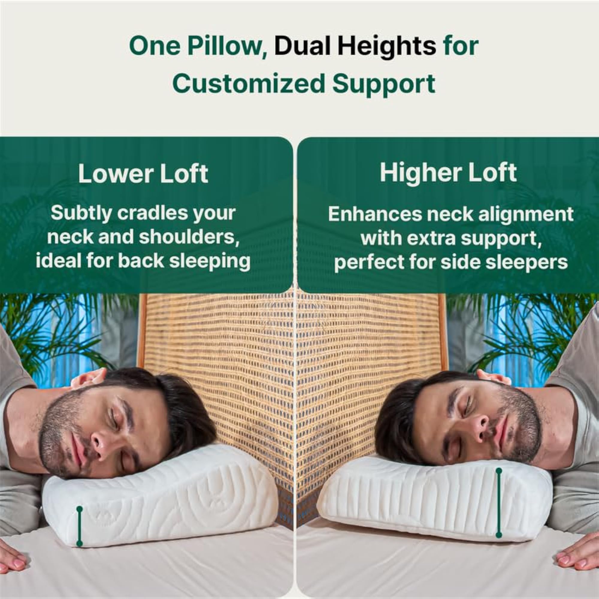 Cooling Gel Memory Foam Pillow for Neck Pain Relief