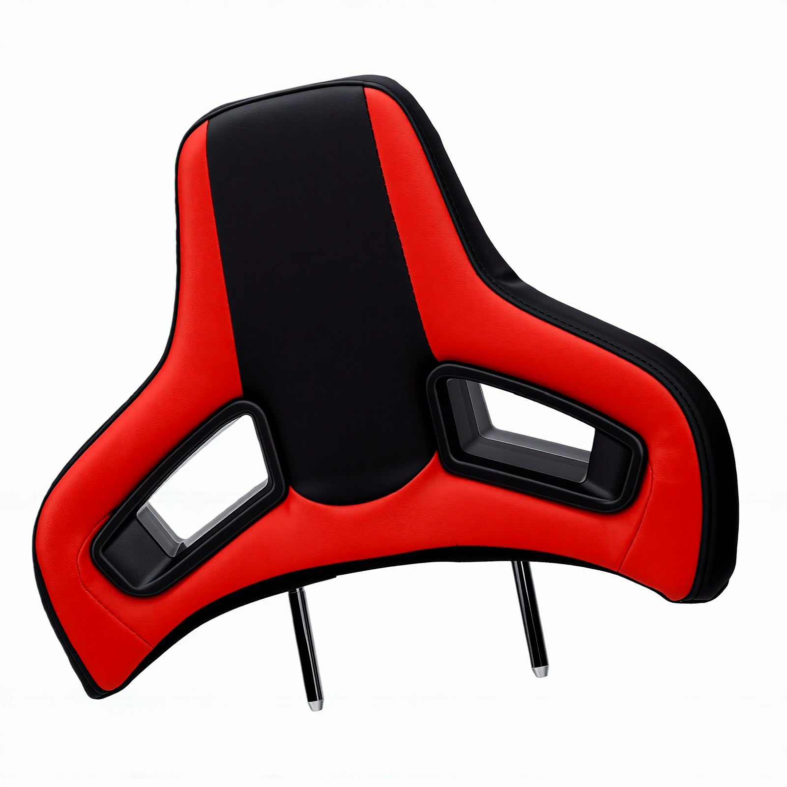 Ajustement Universel de Course pour Appui-tête de Siège avec Oreiller Cervical, Support Réglable Confortable pour Les Amateurs de Voiture, Cuir PVC de qualité Supérieure, Noir 6 Pièces