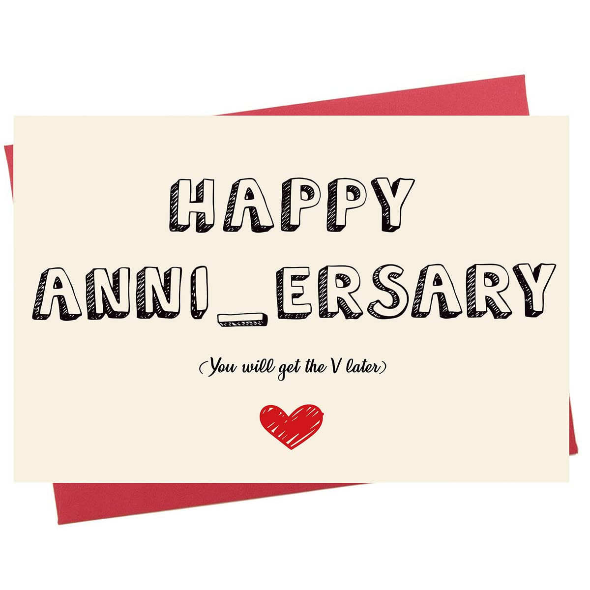 Amazon.com : Naughty Anniversary Card, Funny Wedding Anniversary Card for  Him Boyfriend Husband… : Office Products
