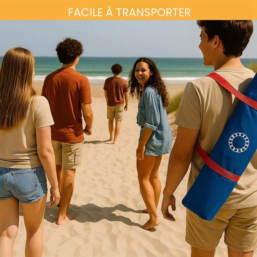 Cornhole Beach Set – 90 x 60 cm – Zone Rouge – INCL. 2 x 4 Sacs Cornhole et Sac de Transport