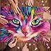 Cat Puzzle for Adults 1000 Pieces and Up, Funny Kitten Animal Puzzle 1000 Pieces, Colorful Kitty Jigsaw Puzzle as Cat Lovers, Hard Challenging Puzzles for Adults