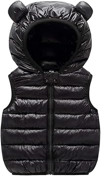 WYTbaby Girls,Clothing,Coats, Jackets & Gilets,Gilets Baby Boys Girls Down Vest Toddler Kids Padded Gilet Lightweight Bodywarmer Sleeveless Puffer Jacket Hooded Quilted Coat Outerwear