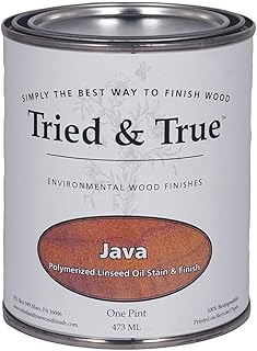 Java Stain & Finish, Pint – Linseed Oil Wood Stain, Ideal for Home Improvement, Furniture, & Kitchen Wood Projects, Natural Wood Stain & Finish, Pigmented Danish Oil