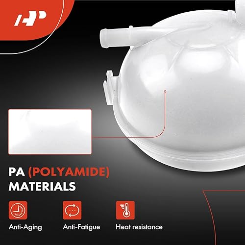 Miniatura 3 de A-Premium Tanque de depósito de recuperación de desbordamiento de refrigerante del motor con tapa y sensor compatible con Audi A3 2015 2016 1.4L