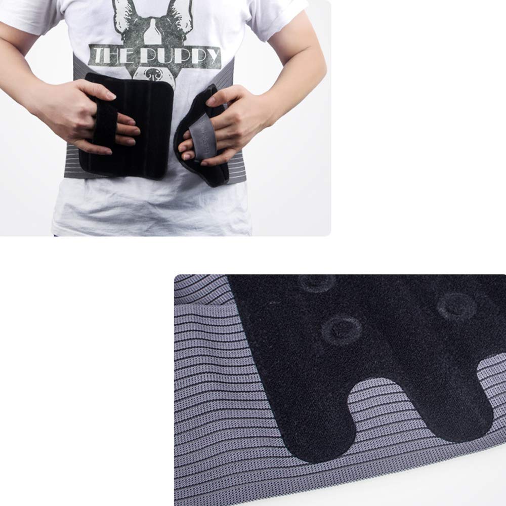 Correa de Cintura Lumbar, Cinturón de Soporte Lumbar, Faja Lumbar para Espalda para Hombres y Mujer, Aliviar el Dolor y Prevenir Lesiones,XL