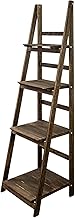 Kingpower Scansia Scala Scaffale Scaffale per Libri 4 Livello Marrone