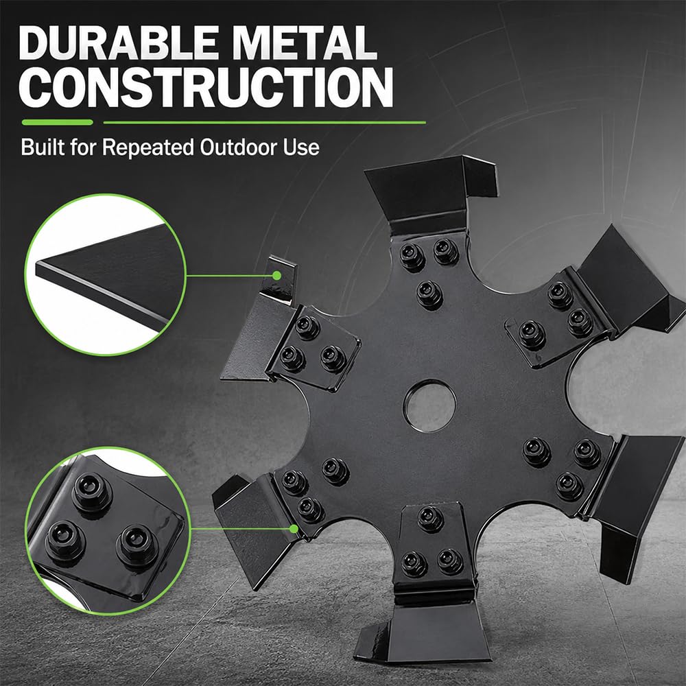 6 Dientes Cuchilla Cultivadora para Husqvarna 553RBX 2016-2026