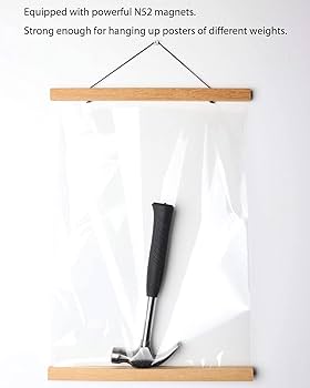 ポスター Fixer Amazon.com : Set of 4 - Plastic Poster Hanger Kit For 22