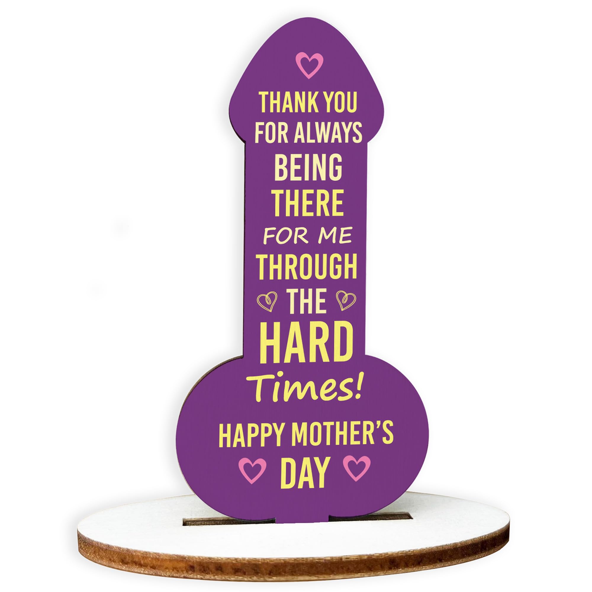 Red Ocean Mothers Day Gift Funny Novelty Gift For Mum From Daughter Son Wood Plaque THANK YOU Gift For Mum