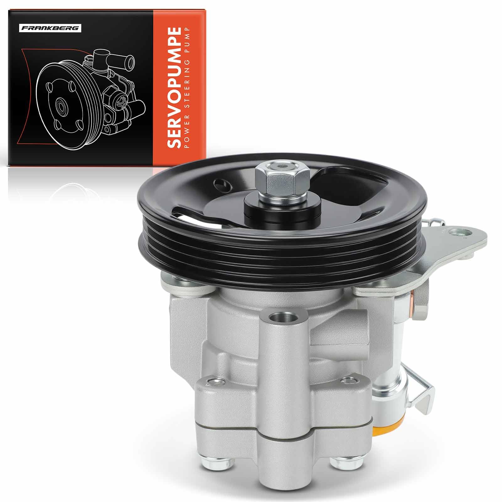 Frankberg Pompe Hydraulique Direction avec poulie pour courroie trapézoïdale Support de tubulure d'admission Compatible avec Murano I Z50 3.5L 2003-2008 Remplacer# 49110CB000,49110CB00C