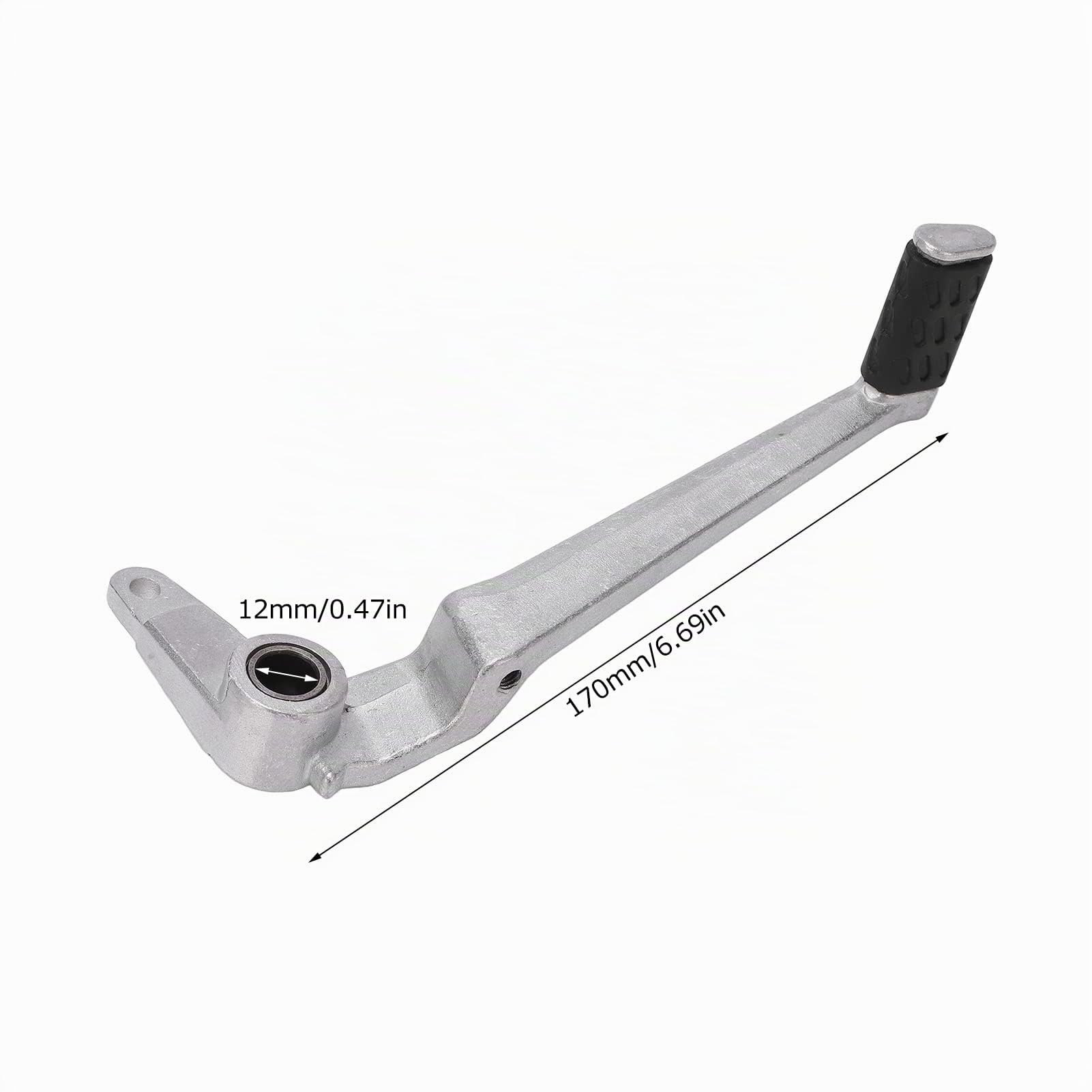 Pedale freno posteriore moto, leva pedale freno moto, ricambio Powersports in alluminio argento per Ducati Monsters 696 2009‑2013
