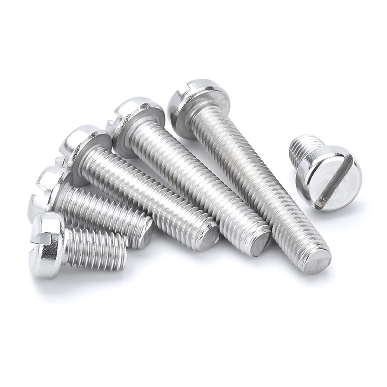 10-50 Pz M3-M8 In Acciaio Inox Scanalato Testa Tonda Tappo A Vite Testa Colonna Bullone Lunghezza 4-100mm, M3x4mm(50pcs - Foto 4