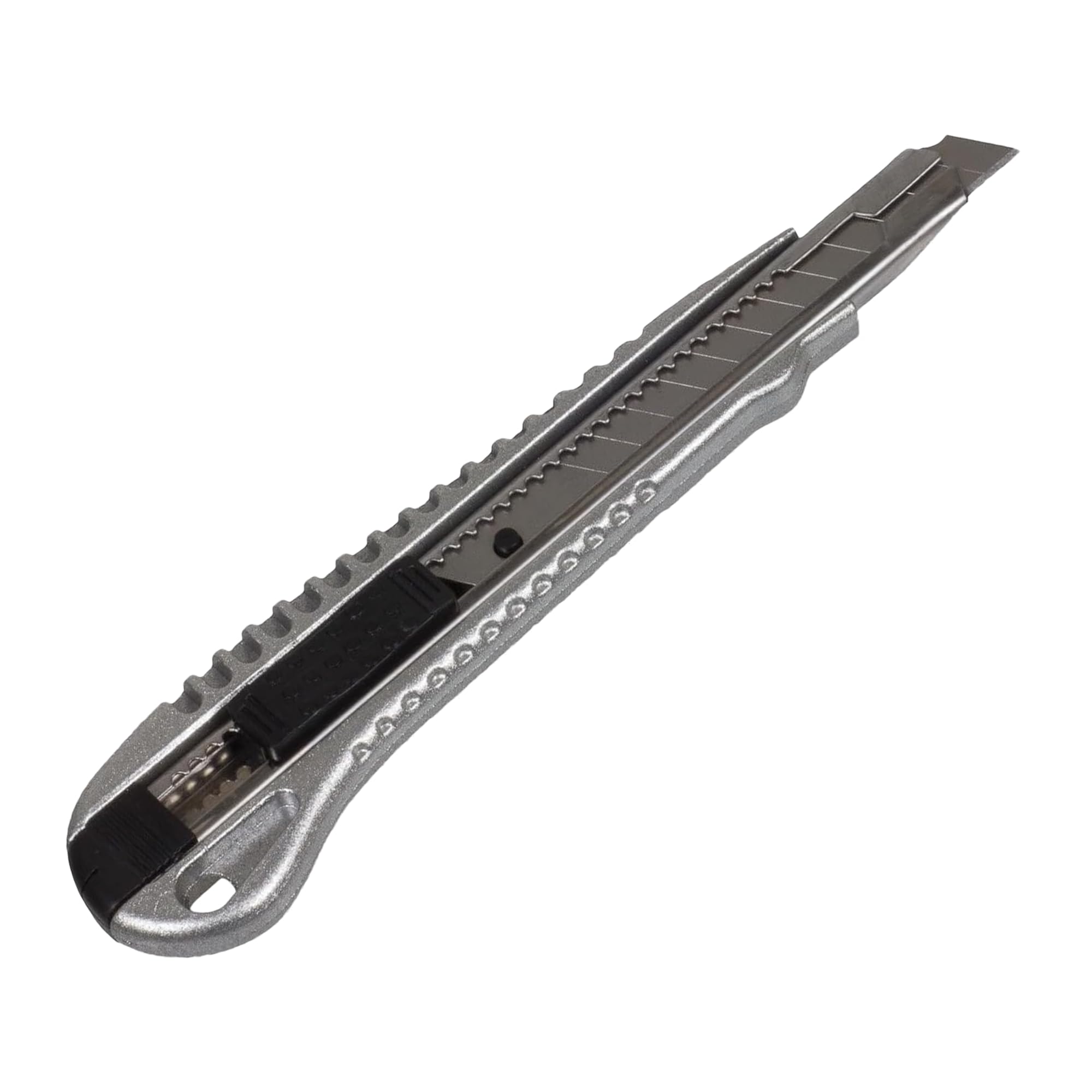 hanSe 96 sztuk nożyk do cięcia, aluminium, odlew ciśnieniowy, nóż do dywanów, nóż uniwersalny, 9 mm, ostrze łamane
