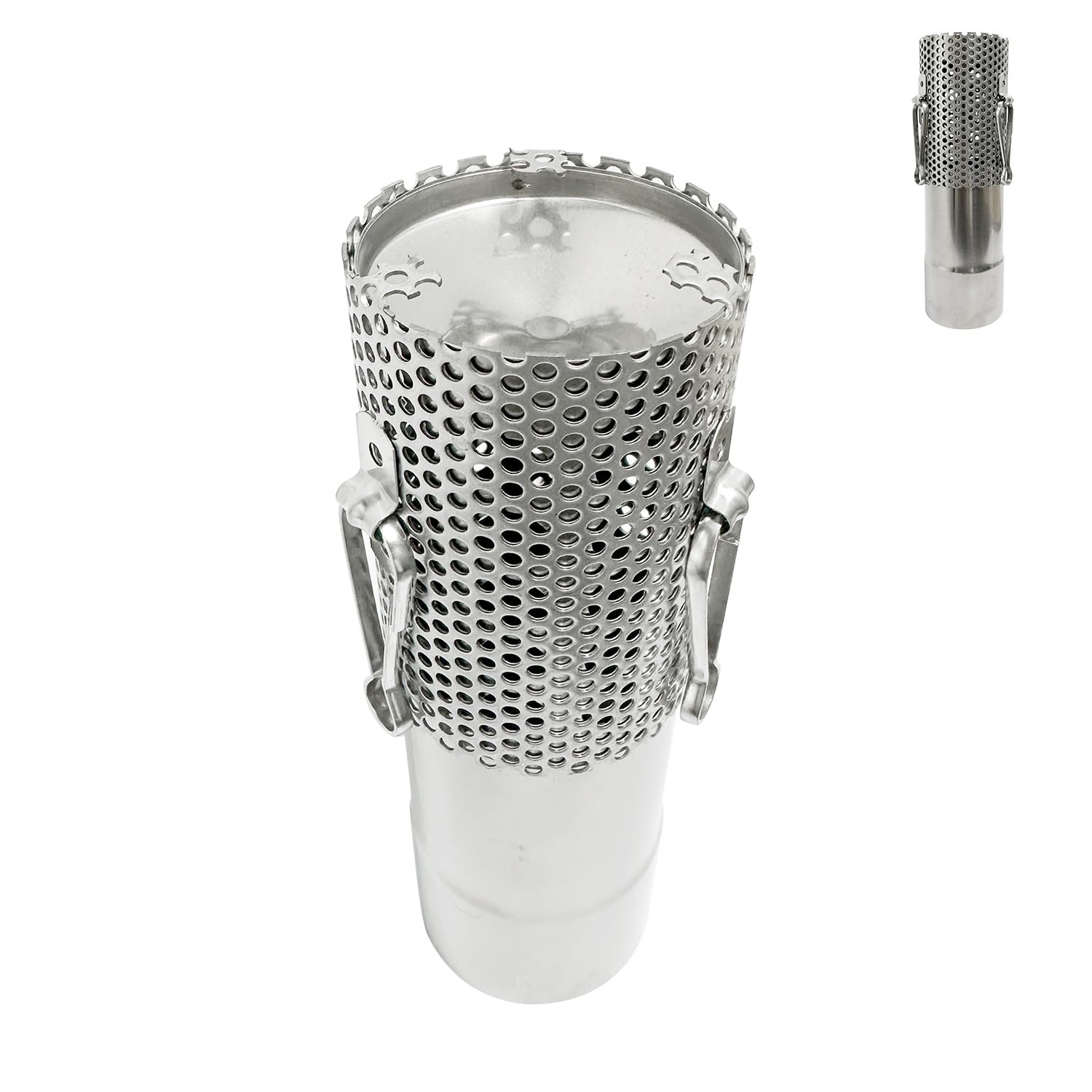 SoloWilder 2.36" Spark Arrestor Screen Stove Pipe Filter Chimney Rain Cap for Camping Wood Stove