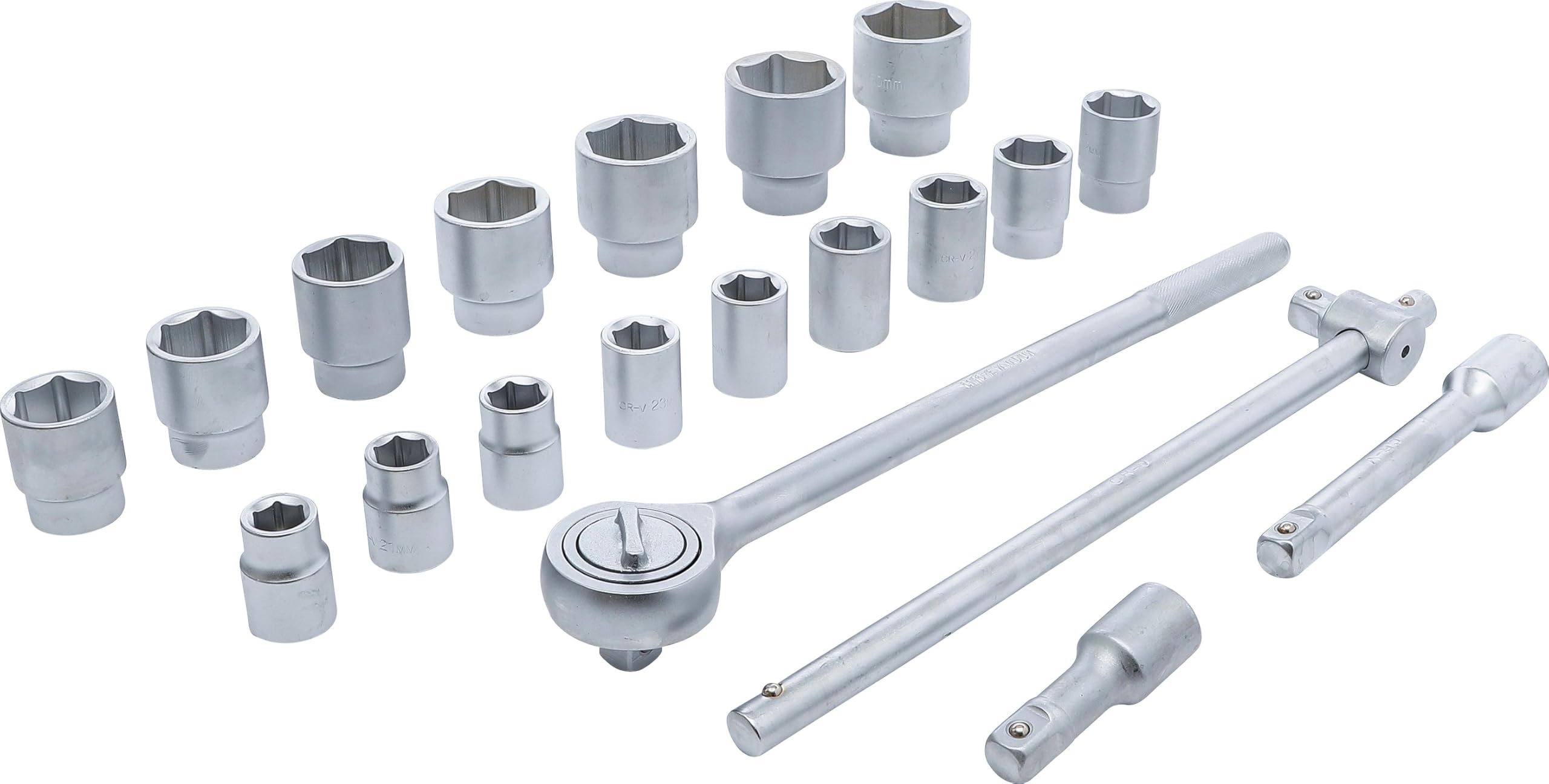 BGS Diy 1202 | Serie di bussole | 20 mm (3/4") | 19 - 50 mm | 20 pz.