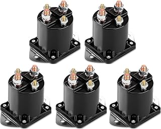 maXpeedingrods 36V Golf Cart Starter Solenoid for Club Car DS Golf Cart 1976-1998, OEM 8016 5PCS 4 Terminal Electric 36 Volt Solenoid Replacement