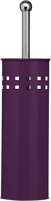 Premier Housewares Toilet Brush and Holder - Purple
