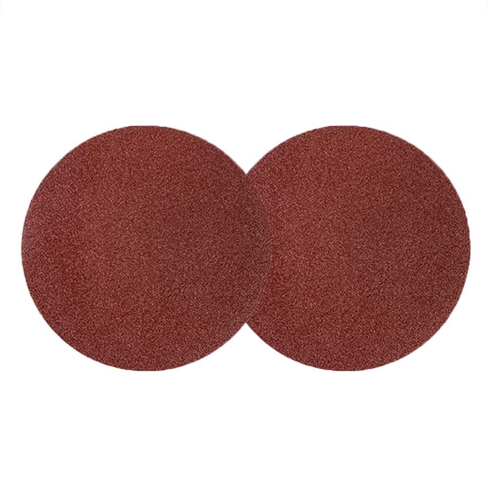 Almohadillas de discos de lijado Cheeroyal, juego de papel de lija de 125 mm/5 pulgadas, 225 mm/9 pulgadas, gancho y bucle, sólido, 120 granos surtidos para lijadora orbital aleatoria (50, 9inch)