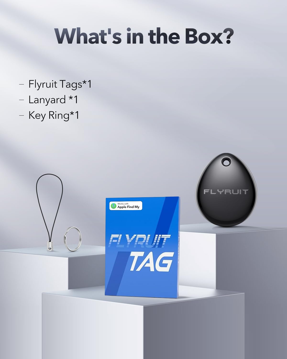 Air Tracker Tag - 1 lot pour Apple Find My, certifié MFi officiel, localisateur de clés Bluetooth intelligent, dispositif de suivi pour iPhone, mini localisateur pour bagages, sac à dos, portefeuille