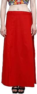 khushi SUSHILA Girl Women's Royal Cotton Readymade Petticoat for Saree (Size-Small) Color-RED-picture-29