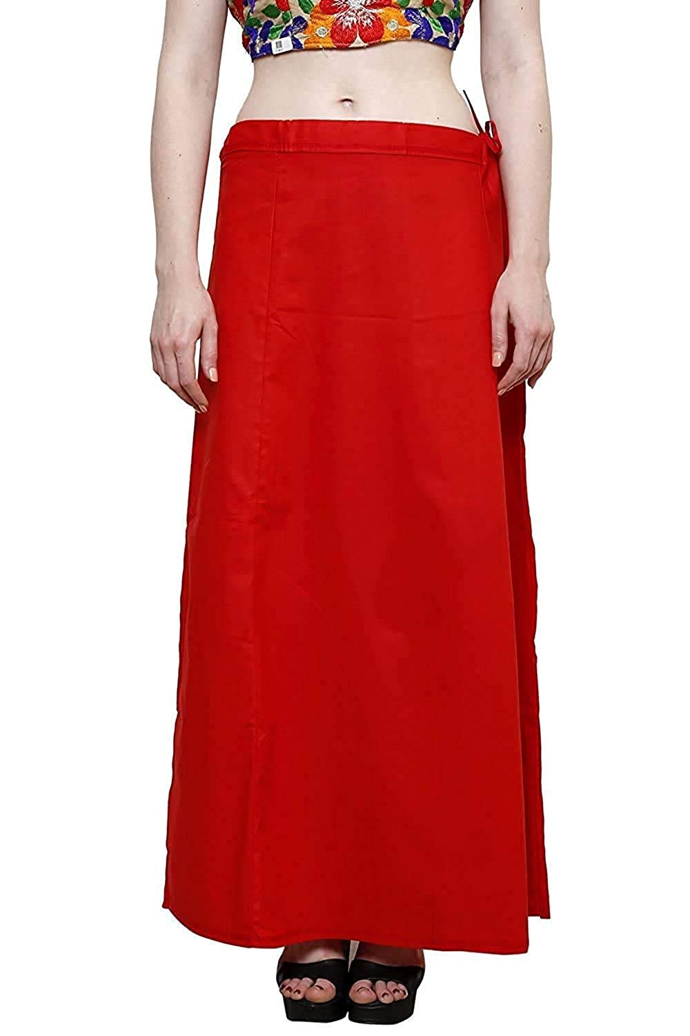 khushi KY-Girl Women's Royal Cotton Readymade Petticoat for Saree (SIZE-LARGE)COLOR-RED-picture-31