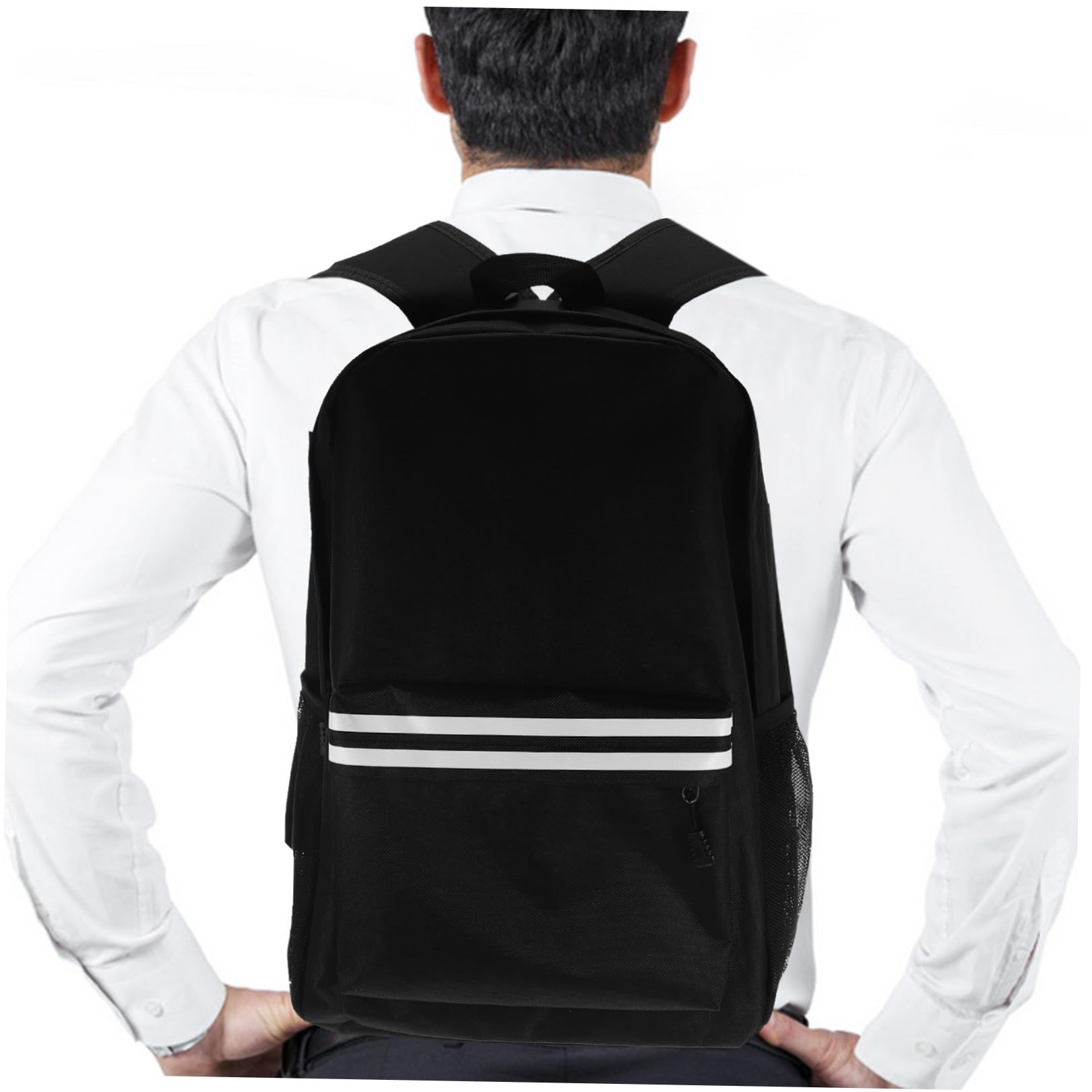 Mochila para Portátil para Hombre Negra de Tela Oxford