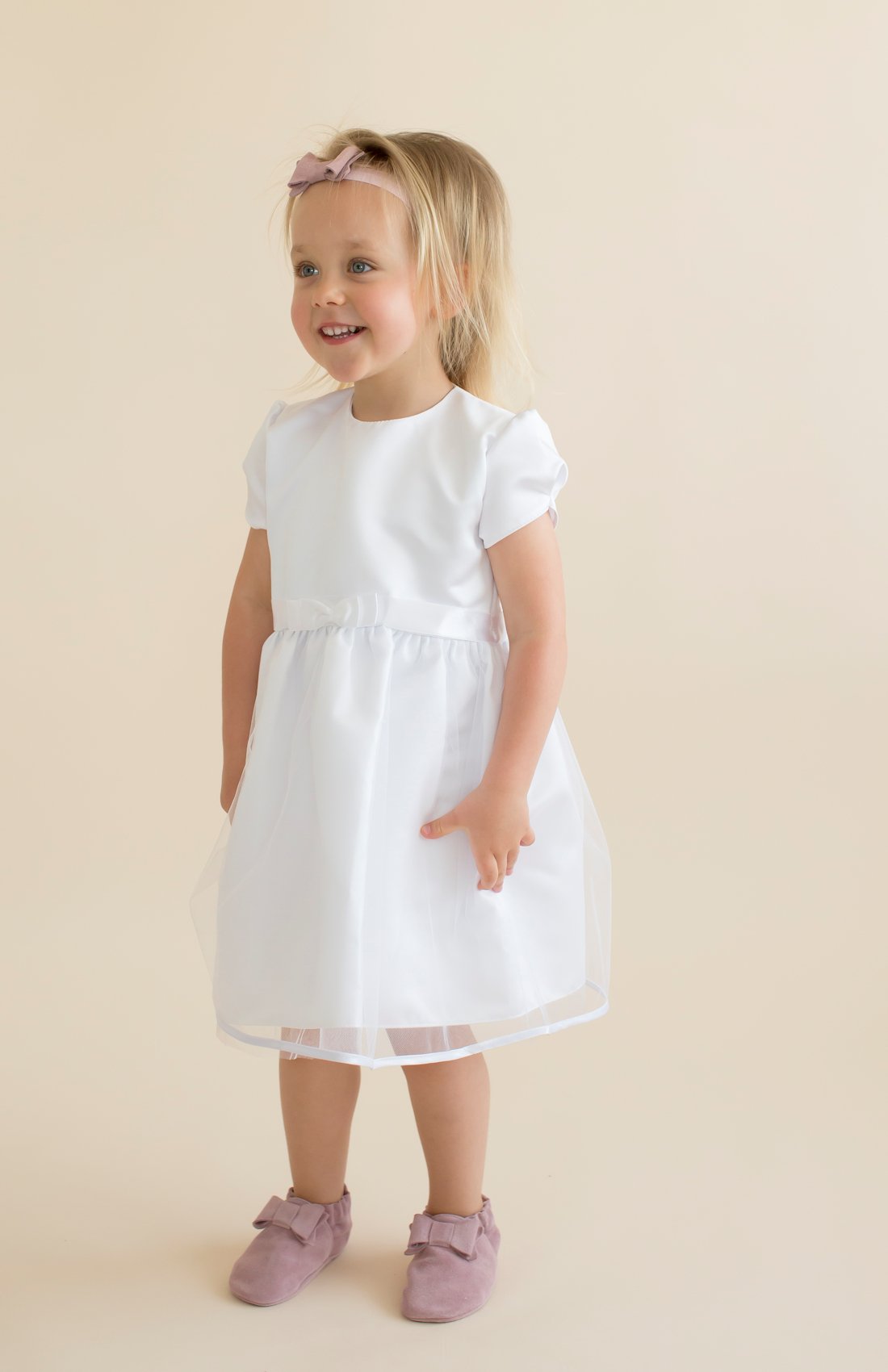 HOBEA-Germany Taufkleid Blumenmädchen Baby Festkleid, Modell: Jana, Größe Kleider:86