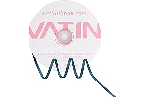 VATIN Double Face Satin Ribbon 1/8 inch x Continuous 100 Yards, Thin...