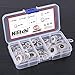 Hilitchi 128-Pcs [M3 - M12] Stainless Steel Washers Metric 304 Stainless Steel Belleville Spring Disc Washer Assortment Set