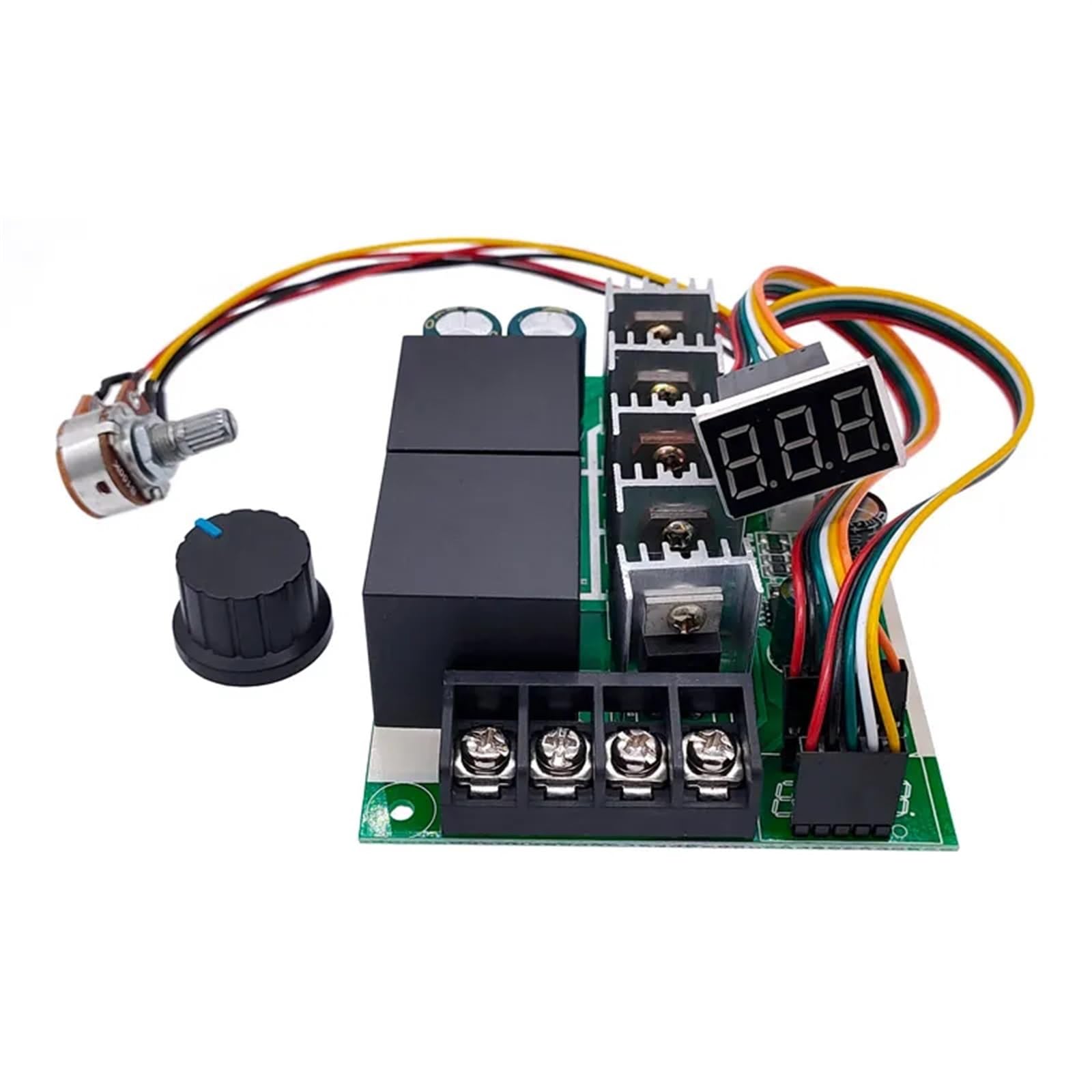 Controlador de Velocidad PWM Motor DC Pantalla Digital 0 ~ Módulo de accionamiento Ajustable Entrada MAX60A 12V 24V