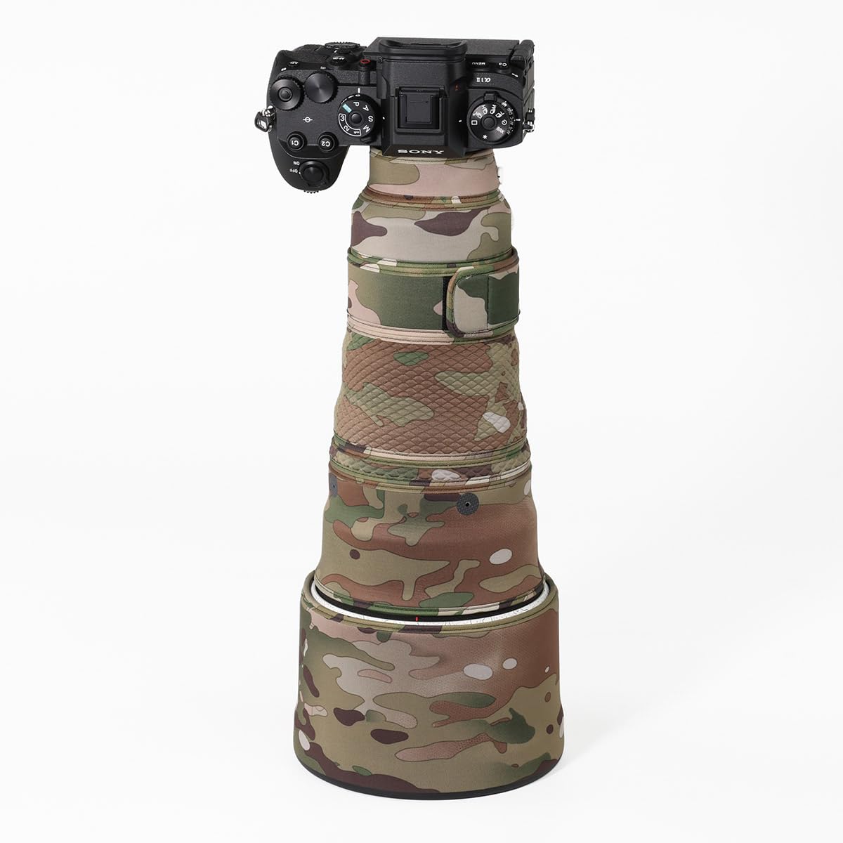 Waterproof Lens Coat Camouflage Lens Cover For Sony FE 100-400mm GM Lens - Waterproof Protective Coat With 1.4x TC Compatibility Camera Lens Cover - View #2
