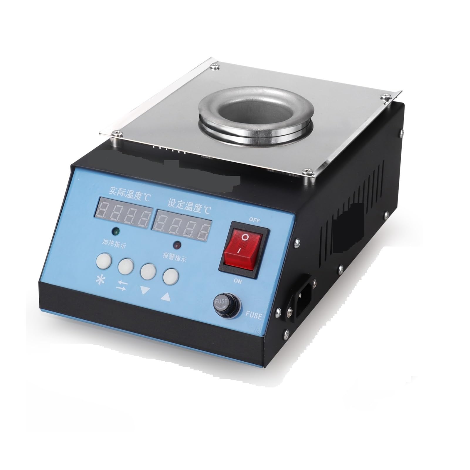 Mjfvn One Color 250W Digital Alloy Solder Pot Tin Melting Furnace Thermoregulation Soldering Desoldering Bath 30~600 Degree Ajustable