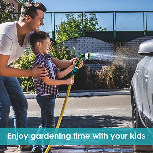 Lokimsi Garden Hose Nozzle Sprayer，Features 10 Spray Patterns, Thumb Control, On Off Valve For Easy Water Control，Best For Watering Plants,Lawn& Garden,Washing Cars,Cleaning,Showering Pets #TOP6
