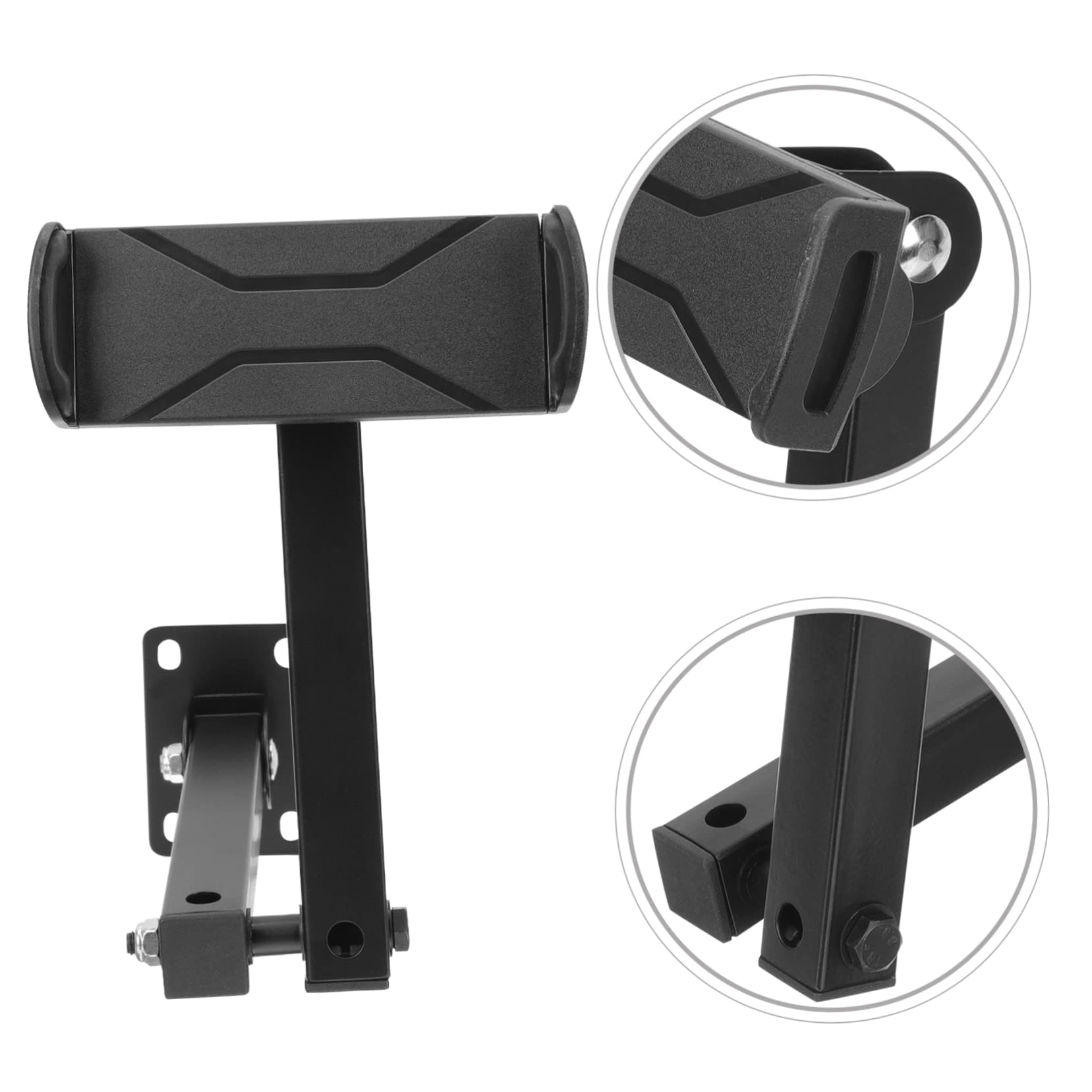 Hemobllo Soporte De Pared Para Teléfono Soporte De Aleación Para Tableta Soporte Plegable Para Teléfono Para Uso Doméstico Soporte De Pared Multifuncional Estante
