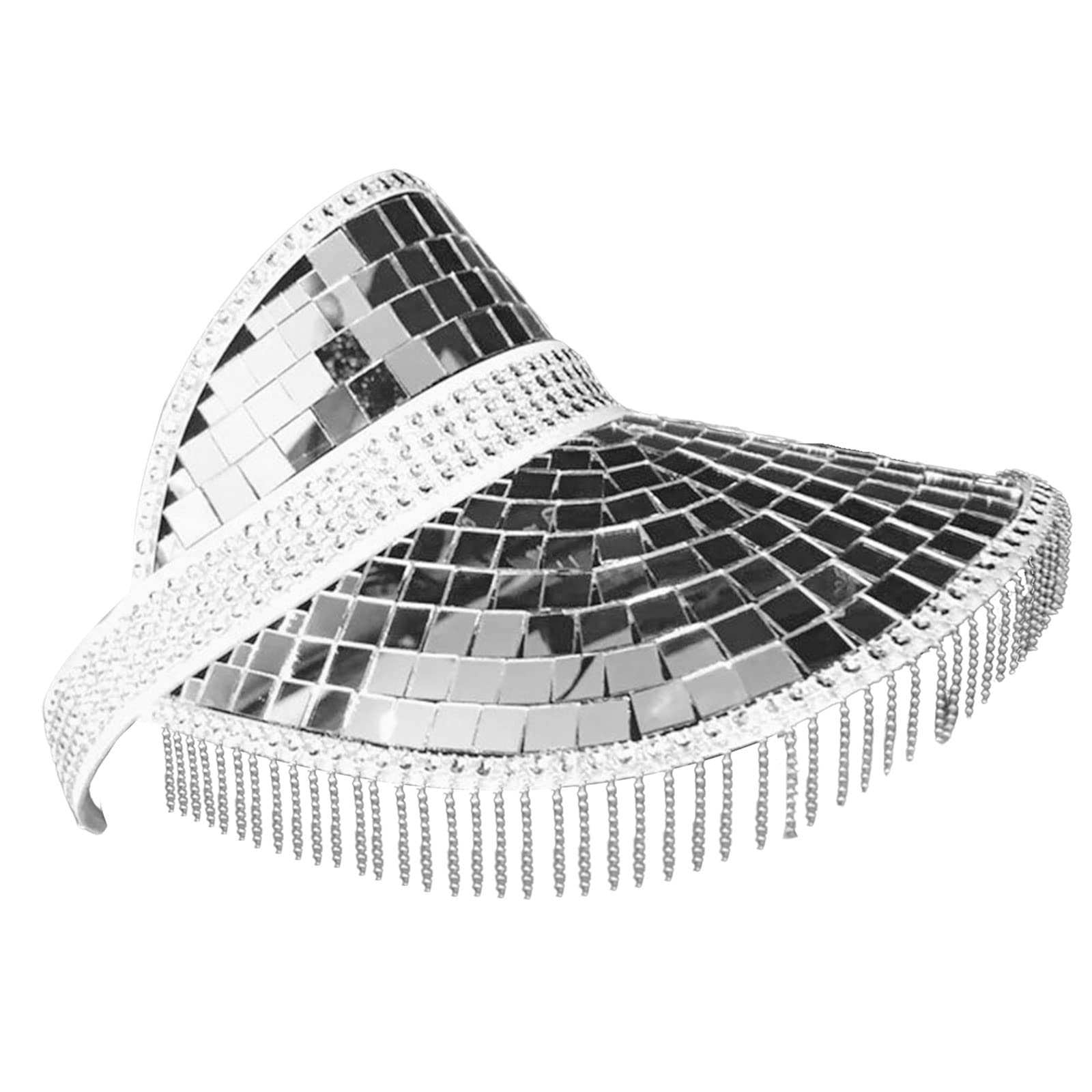 Oxxggkao Glitter Disco Bucket Hat Ball Hats for DJ Sequins for Club Stage Party Dance for Women Men