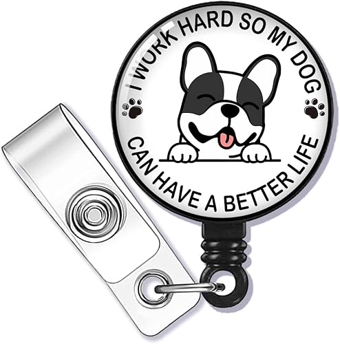 Miniatura 1 de ZBBFSSCB I Work Hard So My Dog Can Have A Better Life - Tarjeta de identificación para amantes de los perros, veterinario, médico, enfermera, regalo