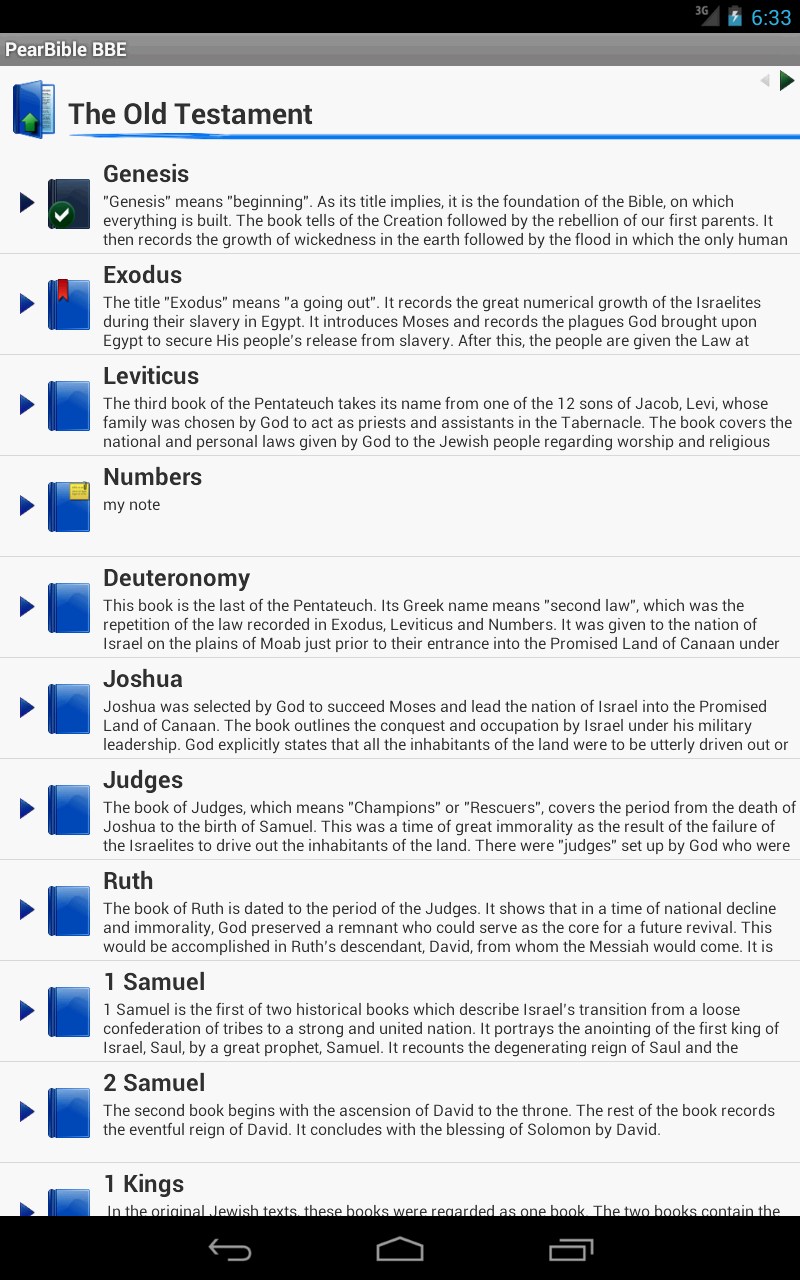 Pear Bible BBE App on Amazon Appstore