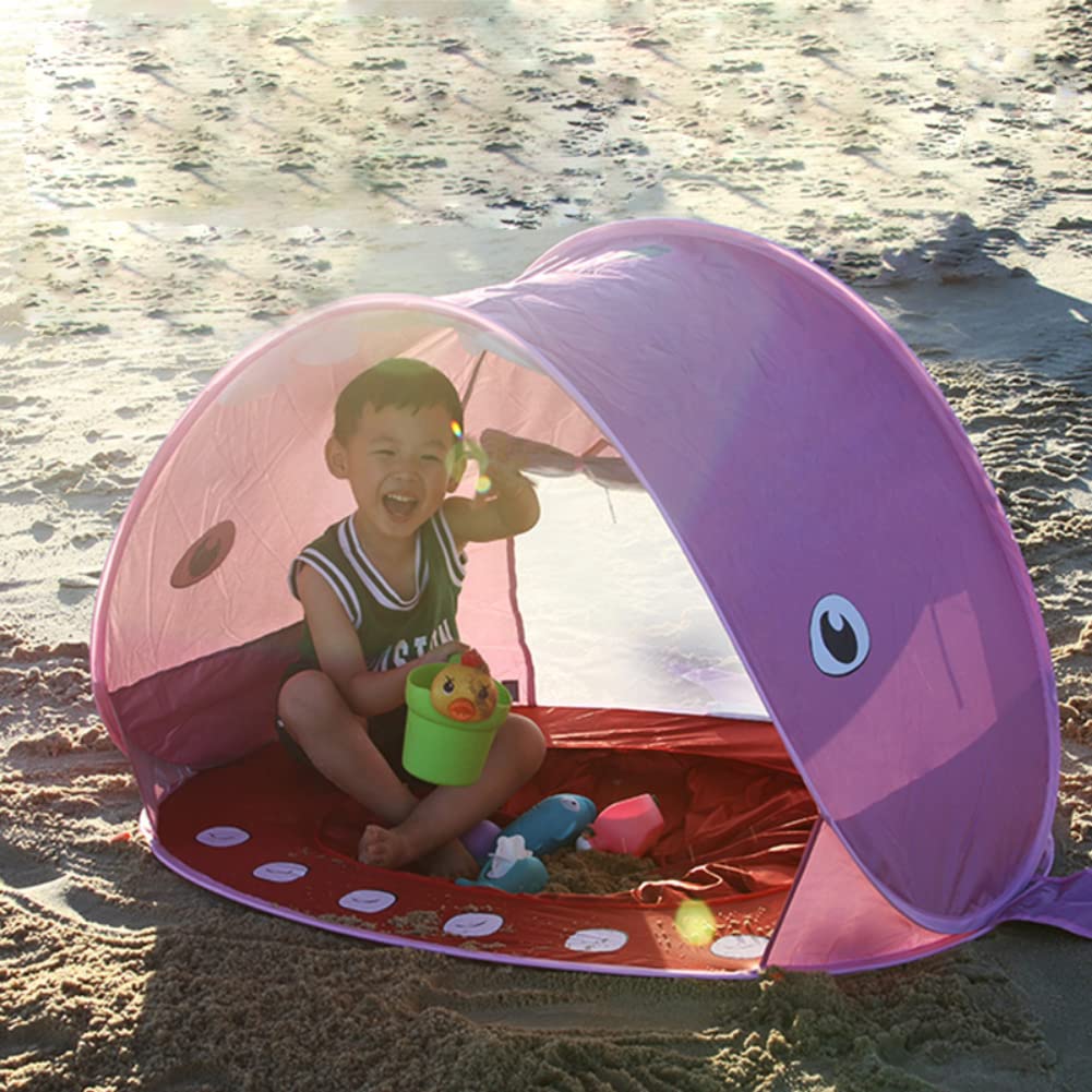 LSOAARRT Tenda da spiaggia pop-up per bambini con piscina, tenda parasole portatile Shark con protezione UPF UV 50+ per bambini di età compresa tra 3 e 72 mesi (Rosa LSOAARRT Tenda da spiaggia pop-up per bambini con piscina, tenda parasole portatile Shark con protezione UPF UV 50+ per bambini di età compresa tra 3 e 72 mesi (Rosa