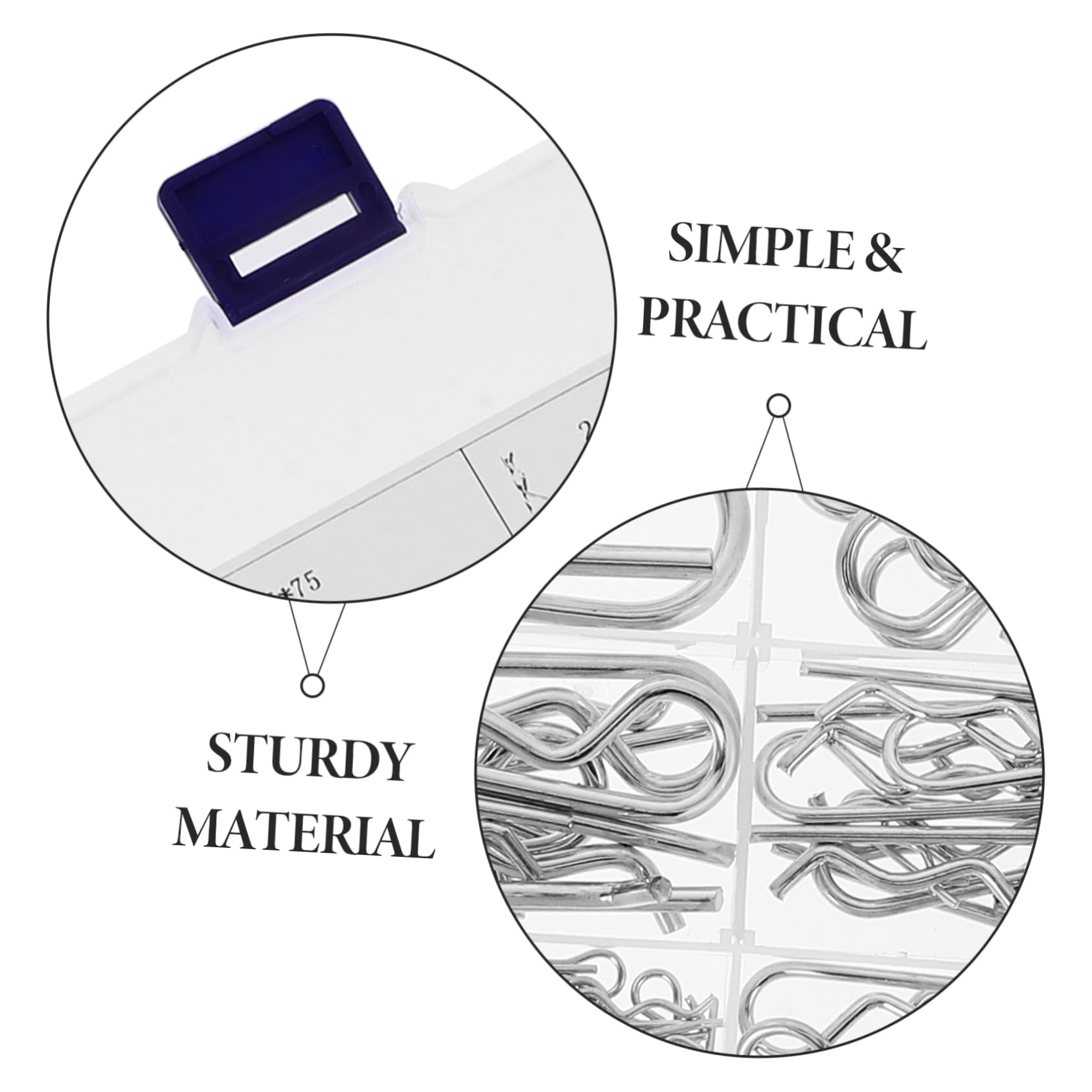 ULTECHNOVO Kit 125 Pezzi Coppiglie a Forma di Metallo Inossidabile Installazione Facile e Antisvitamento, per Riparazioni Macchinari e Attrezzature Meccaniche