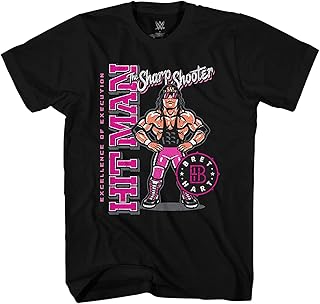 WWE WCW Bret Hart Shirt - Bret The Hitman Hart- The Heartthrob Bret Hart T-Shirt