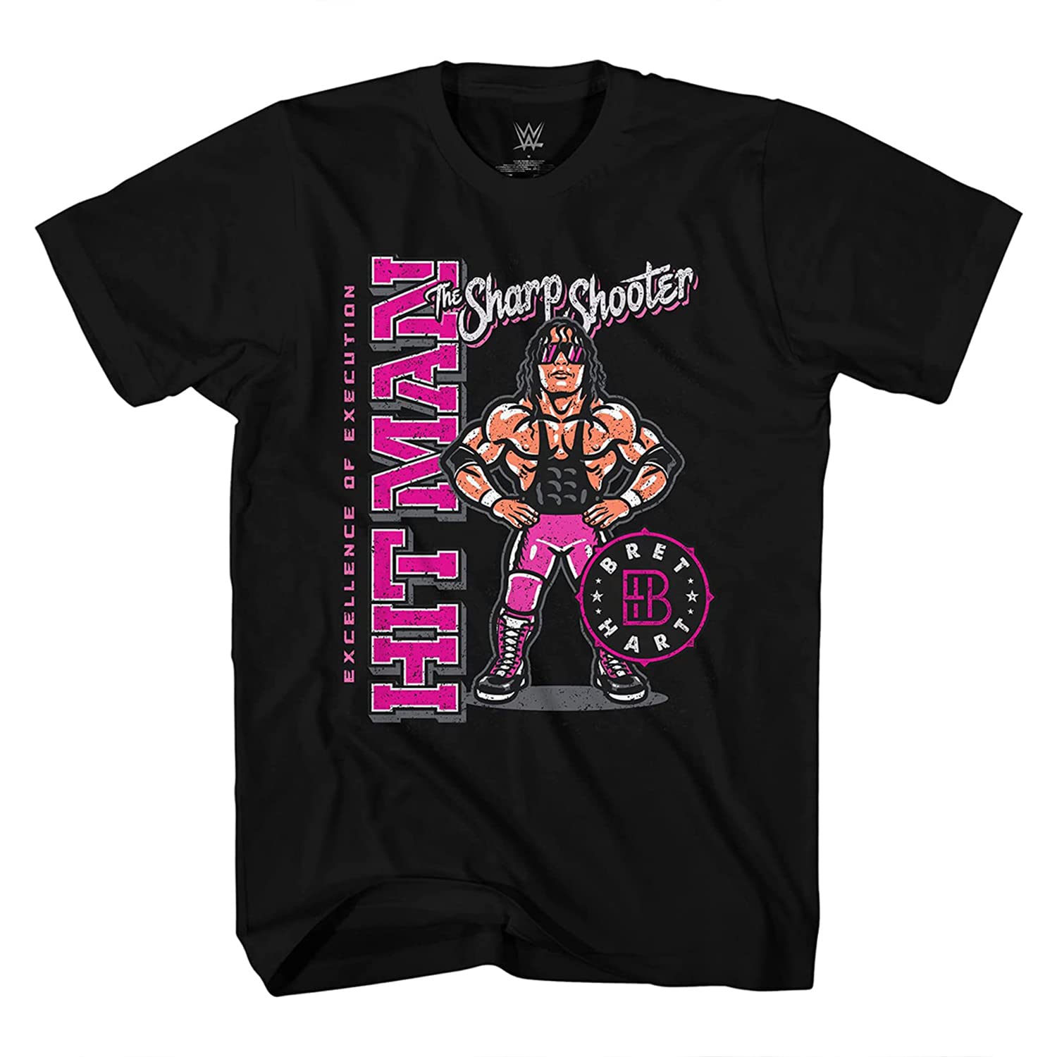 WWEWCW Bret Hart Shirt - Bret The Hitman Hart- The Heartthrob Bret Hart T-Shirt