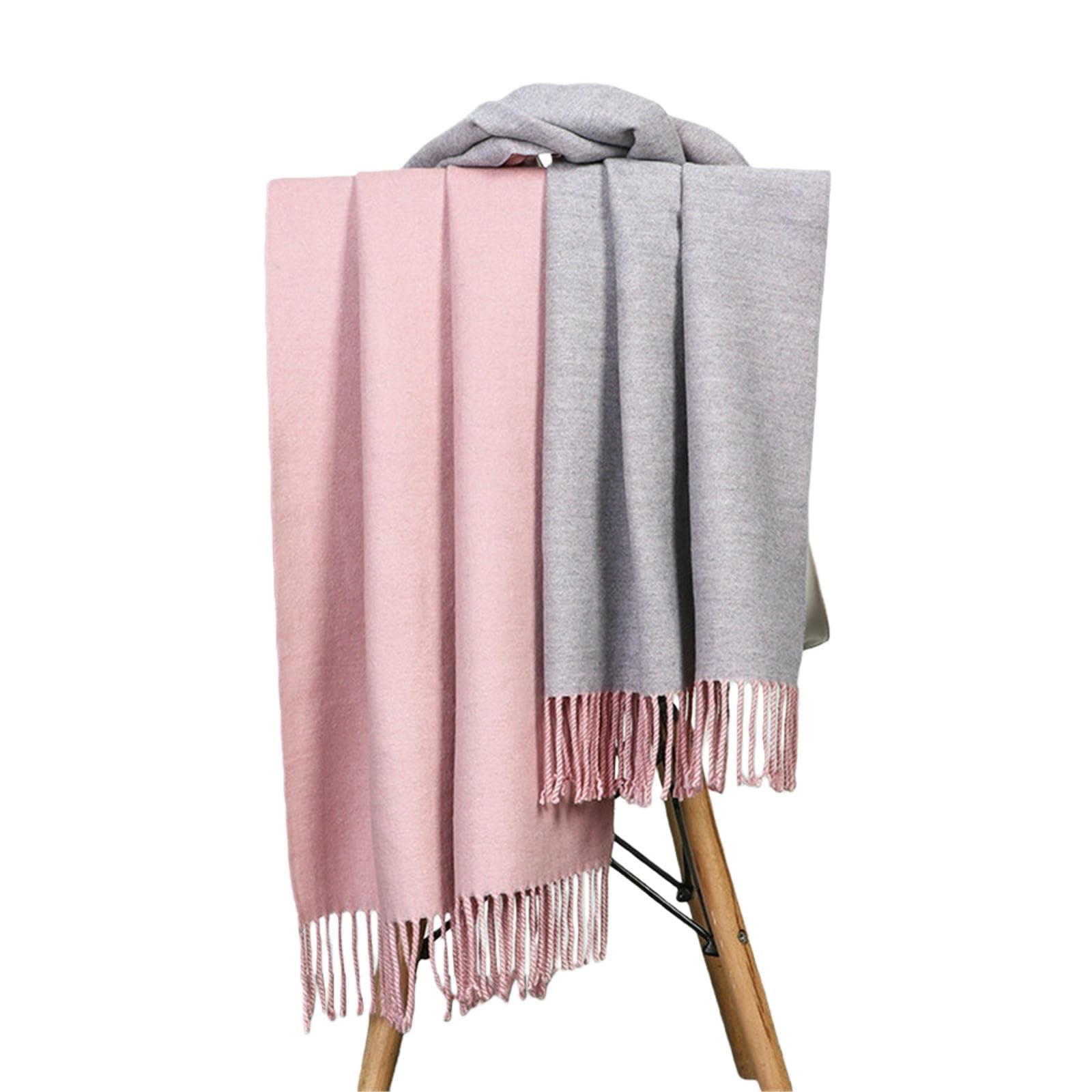 Foulard Donna Sciarpa Scialle Double Face Versatile Da Donna, Spessa Uomo, Perfetta Per L'autunno E L'inverno