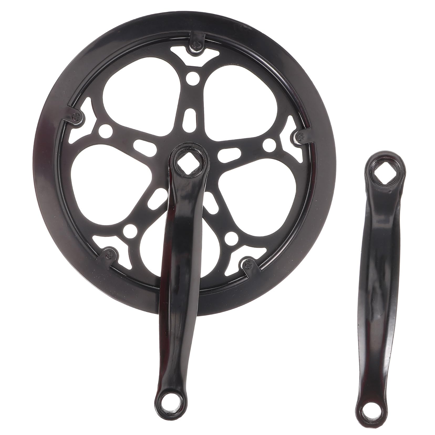DOITOOL Guarnitura Bici Singola Nero in Ferro 52 Denti e Pedivella 170mm Resistente all'Usura Facile da Installare per Bici da Corsa e Mountain Bike