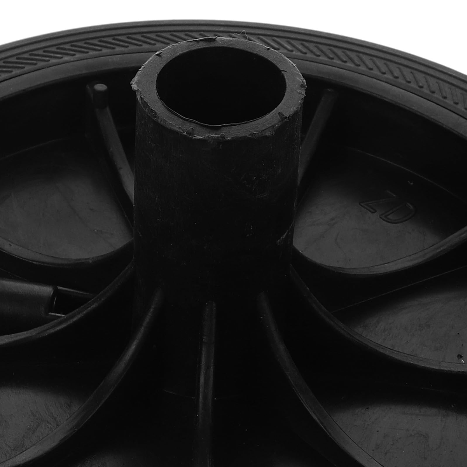 Alasum Ruote Nero 2 per Pezzi Bidoni di Spazzatura della Ricambio in Plastica Foro 2,3cm Facilità di Manutenzione Maggiore Mobilità Pattumiera Esterno