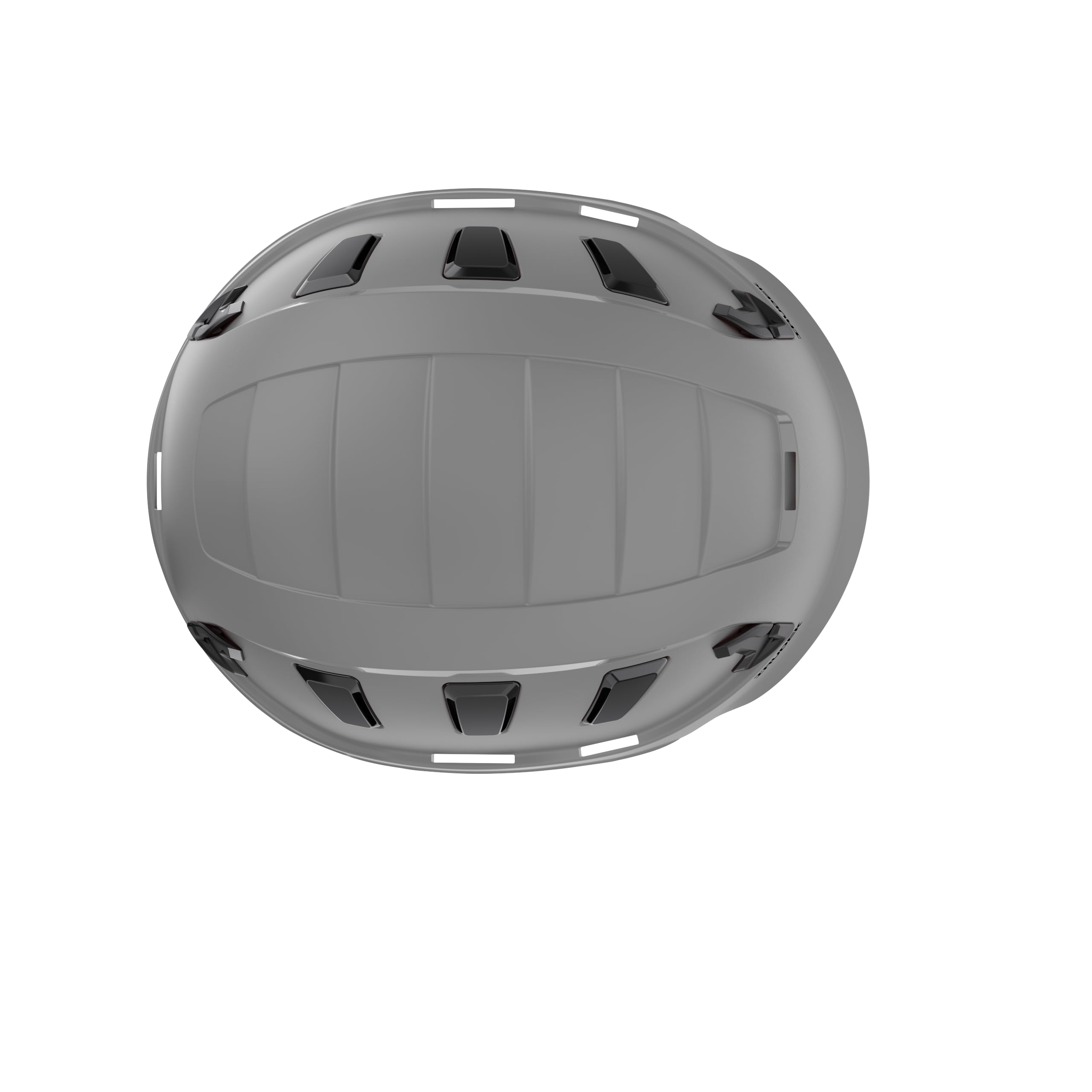 Irudek OREKA II Vent Gris – Casco ventilado para Trabajos en Altura, ABS Ultraligero, barboquejo Ajustable, Ranuras universales 30 mm, Chip NFC Integrado, Certificado EN 397 y EN 12492