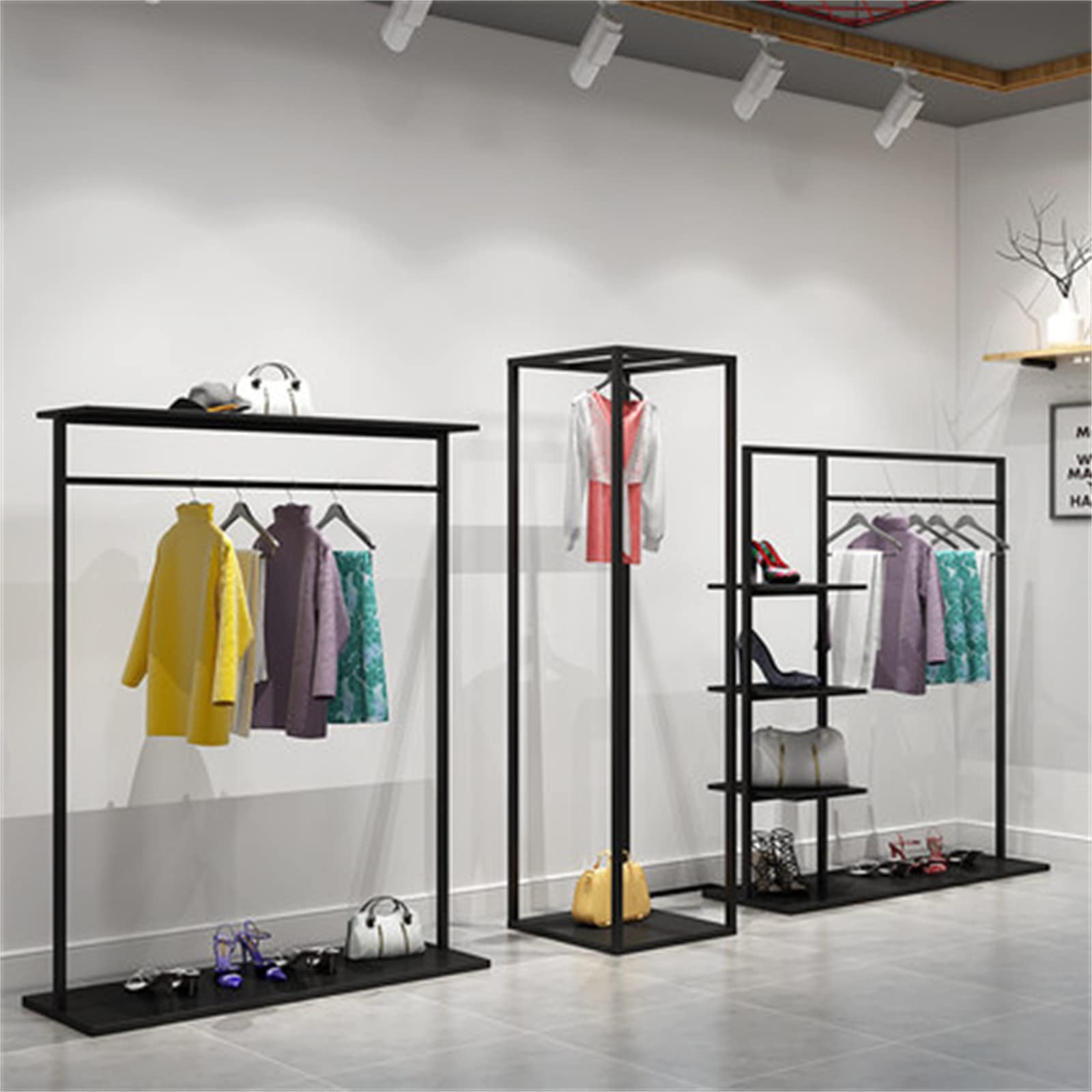 Amazon｜ハンガーラック 衣料品店ハンガーディスプレイラックフロア