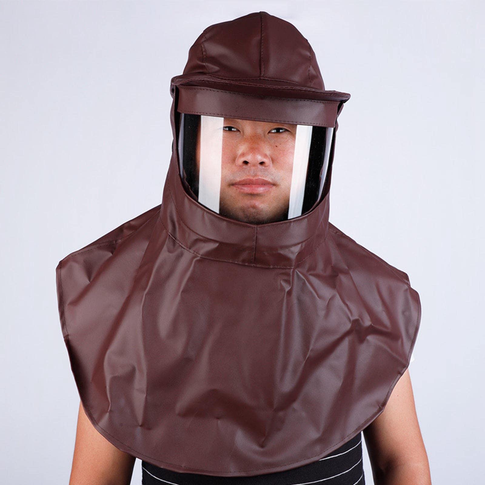 Maschera protettiva per sabbiatura multifunzione per lavori abrasivi