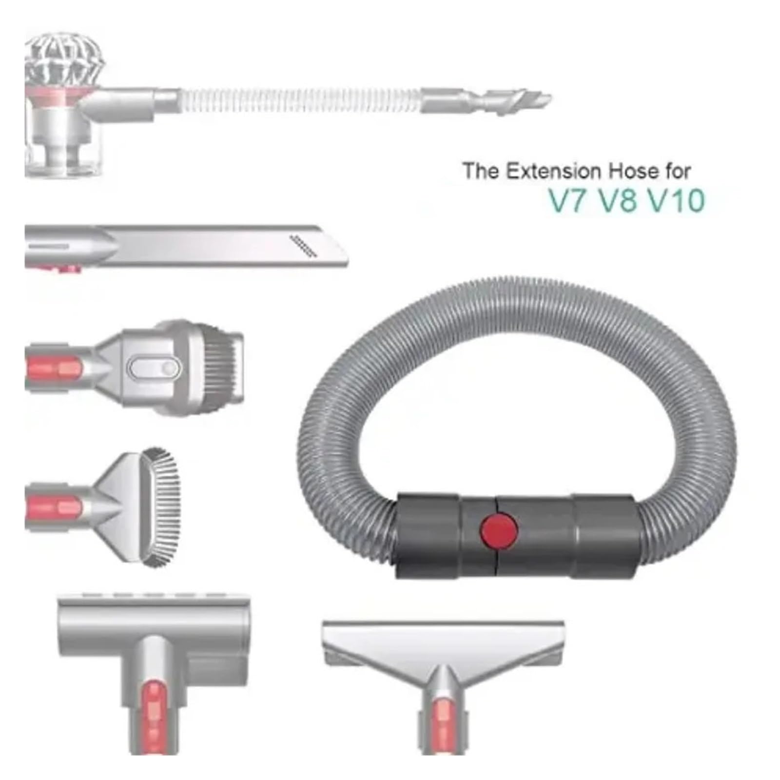 Spazzola for toelettatura animali domestici, compatibile con Dyson V7/V8/V10/V11/V15, spazzola for peli di cane a pelo lungo o medio(3PCS)